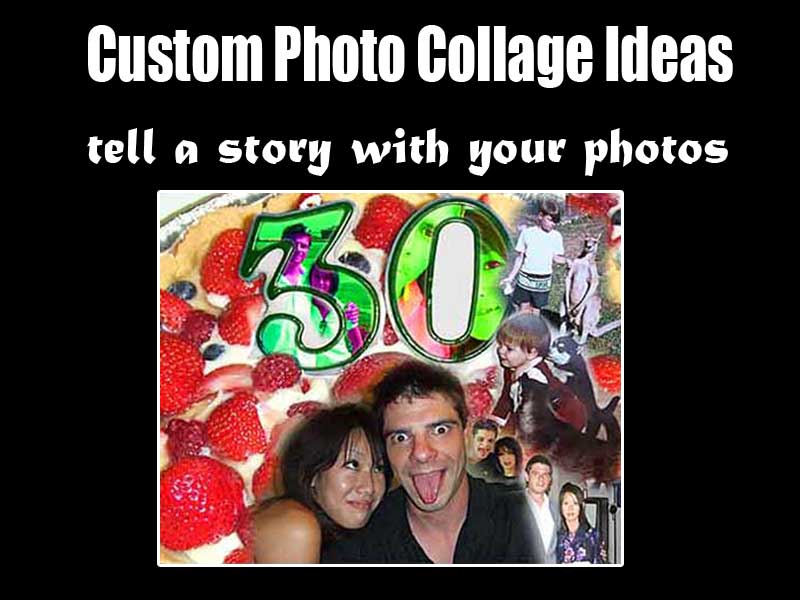 30th birthday love story photo collage for men